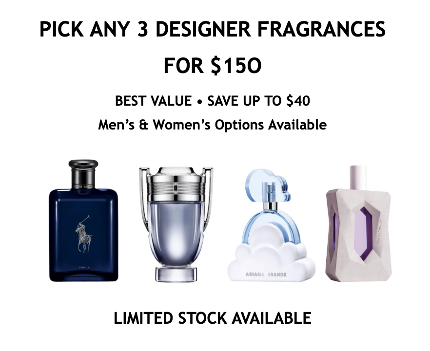 PICK ANY 3 DESIGNERS FOR $150